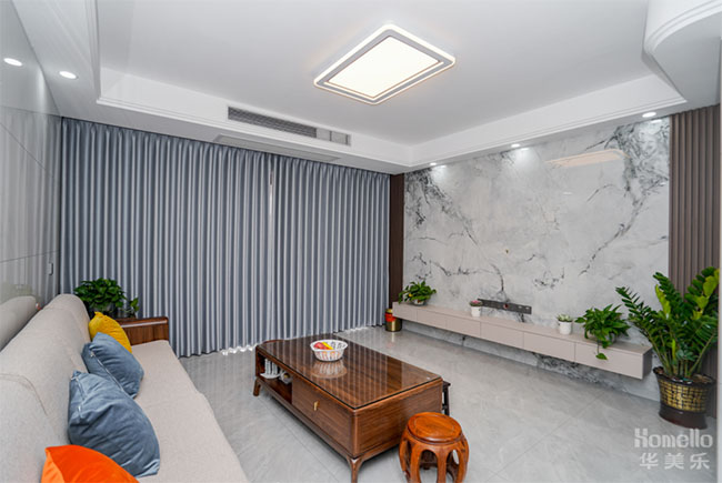 156㎡簡約四居,寬敞橫廳+功能房設計,顏值與實用性兼備